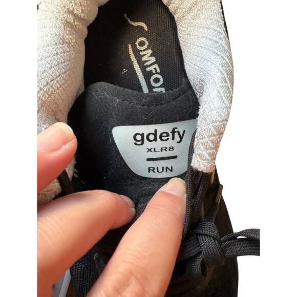gdefy Gravity Defyer Women's XLR8 Black White Grey Running Shoes - 7.5 - Picture 6 of 9